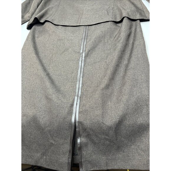 Jex Collection Women’s 2 Piece Brown Suit Skirt & Jacket Blazer Set Size 16 (46) - Picture 12 of 16